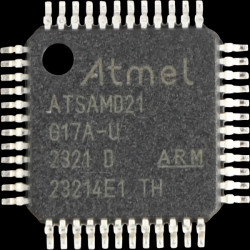 ATSAMD21G17A-AU Microcontroller, Cortex M0+, 48MHz, 128KB Flash,16KB RAM,TQFP-48