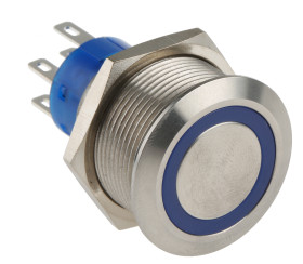 Nasadka przełącznika DPDT średnica wycięcia 22.2mm, montaż panelowy RS PRO