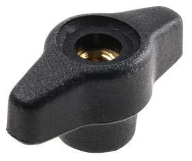 Pokrętło mocujące M6 długość gwintu: 9mm średnica pokrętła 40mm średnica gwintu: 6mm Wersja motylkowa Otwór przezierny