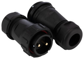 Złącze okrągłe 2-pinowe SP29 Mocowanie kablowe liniowe Wtyk, Gniazdo RS PRO Męski/żeński IP68 SP29