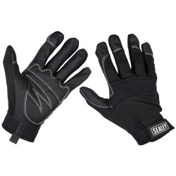 Sealey MG798XL Mechanic&#x27;s Gloves Light Palm Tactouch - X-Large