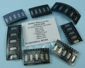 ZESTAW 35-SZT KWARCÓW SMD