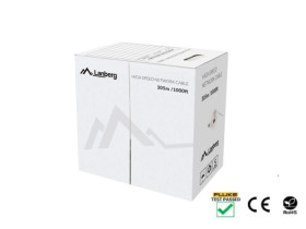 Kabel teleinformatyczny U/UTP kat.5e 4x2xAWG24 drut szary /305m/