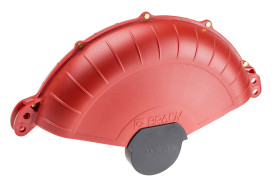 Blokada Blokada zasuwy Brady rozmiar mocowania 457mm Czerwony zamki: 2