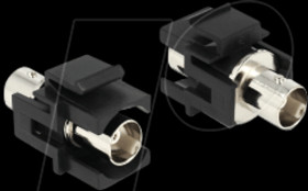 86351 Keystone module BNC socket &gt; BNC socket, black