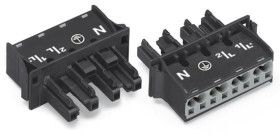 Wzmocnione złącze zasilania 4-pinowe WAGO 25A Gniazdo Wciskany zacisk Cage Clamp