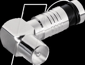 FSQW3L IEC angled compression connector 6.0 - 6.2 mm
