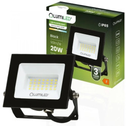 Naświetlacz LED ZUNA2 20W 1800lm 4000K IP65 Czarny LUMILED