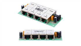 Poe Injector 4X 100Mb/S Rj45, Bez Obudowy Extralink 4 Portowy
