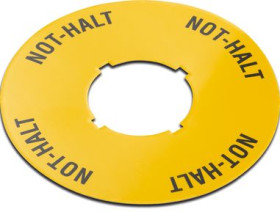 Label, for emergency-off pushbutton, 5.76.204.401/0400