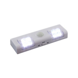 Lampa LED z czujnikiem PIR 8LED biała