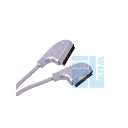 KABEL EURO-EURO SCART 21-PIN 1,5m SILVER
