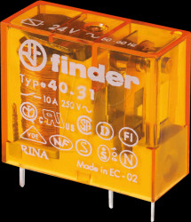 40.31.8.230.0000 Plug-in PCB relay, 1 CO, 10 A, 230 V AC