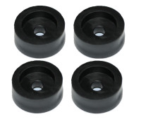 NOGA-G-D/4 Nóżka gumowa, przykręcana duża - średnica 20mm; wysokość 8.3mm - czarna - komplet 4 sztuki