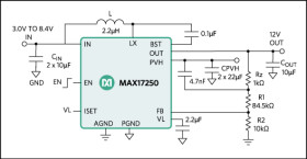 2.7V to 18V Input, Boost Converter with 0.1uA True Shutdown, Short Circuit Protection and Selectable Input Current Limit