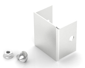 Akcesoria do koryt kablowych Stal nierdzewna 304 Zaślepka końcowa 75 x 75mm RS PRO