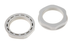 Nakrętka do dławnic kablowych gwint: PG21 Nylon 66 Szary IP68 RS PRO
