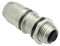 Złącze wielostykowe przemysłowe 4-pinowe M12, panelowe Gniazdo HARTING