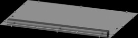 Bottom plate, with cable entry, steel, (W x H x D) 850 x 25.5 x 600 mm, 8PQ2300-6BA23