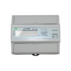 Licznik elektroniczny energii elektrycznej 3-fazowy 3x100A LE-03M F&F