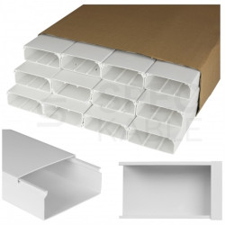 Listwa elektroinstalacyjna kanał kablowy BKK 100x40mm korytko z pokrywą KARTON=28m (14szt) NEKU