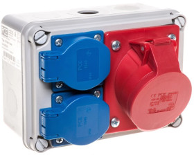 Zestaw gniazd 16A/5P 2xGS IP54 M20 9769116W