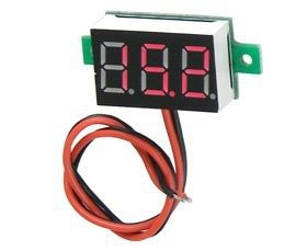 DC 6-30V LED Voltmeter Module, 0.36" Red