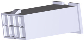 Obudowa złącza 6-pinowe 2-rzędowe raster: 4.2mm TE Connectivity Męski Montaż na kablu VAL-U-LOK Złącze przewód-przewód