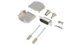 Dppkm-15Mssc D-Sub Męskie Proste Zacisk Śrubowy Na Przewód 11,5Mm Pin 15