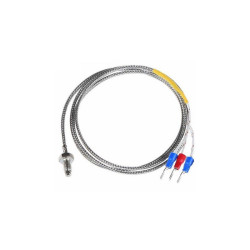 Czujnik Sonda temperatury PT100 -200-450st. WZPT-01 M6 PANCERZ METAL 3m 3-PRZEWODY