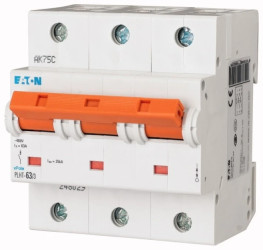 Wyłącznik nadprądowy 3P D 63A 25kA AC PLHT-D63/3 248047