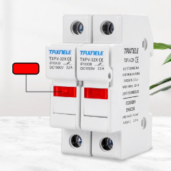 Rozłącznik Bezpiecznik 10x38 DC SOLAR 32A 2P LED