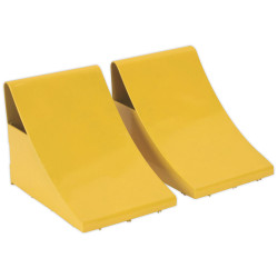 Sealey WC05 Heavy-duty Steel Wheel Chocks - Pair