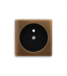 VENA EXCLUSIVE METAL Pokrywa gniazda BRĄZ CZESANY PATYNOWANY / LAKIEROWANY BRĄZ RUSTYKALNY 5132202