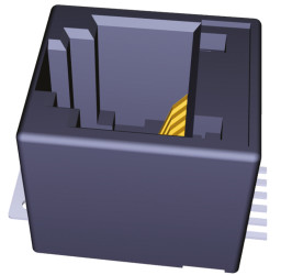 Złącze RJ12 Żeński Złącze RJ12 Montaż powierzchniowy Cat3 Molex, proste 6P6C-żyłowe