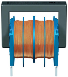 Dławik sieciowy 39 mH 600mA Promieniowe -30 → +50% Wtyczka PC 1.5Ω Rdc rdzeń ferrytowy