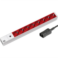 Listwa zasilająca BACHMANN 19 8-drożna, 2300W, wtyczka IEC320 C14