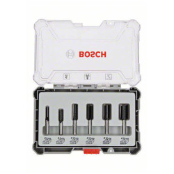 Bosch 2607017465 Groove Milling Cutter Set 6mm Shaft 6-Part Carbide