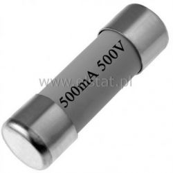 0,5A bezp. ceram. zwłoczny 10x38mm 500V gG