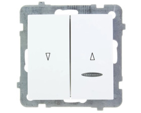 AS Łącznik żaluzjowy z podświetleniem biały ŁP-7GS/m/00