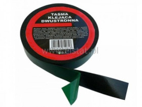 Taśma; pianka dwustronna; 12x1mm x5m czarna