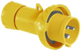 Przemysłowa wtyczka przenośna, prosta, 16A, 2p+E, 100...130 V AC, IP 67 PKX16M713