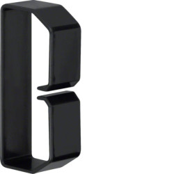 tehalit Klamra do przewodów BA6 40x80mm PVC czarna B400803