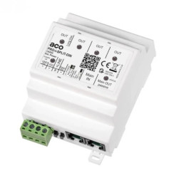 Rozdzielacz aktywny audio/video z funkcją wykrywania zwarć do systemu PRO uniwersalny (przelotowy/końcowy) 4 wyjściowy