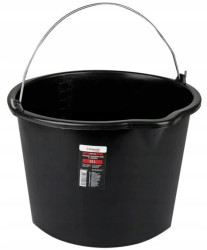 Wiadro budowlane ogrodowe gospodarcze 12L z uchwytem i lejkiem Schmith