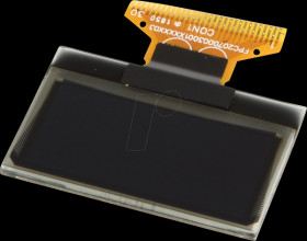 DEP128064D-Y OLED, 128x64 px, yellow/black, 1.3inch