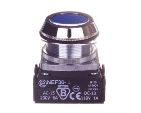 Przycisk sterowniczy 30mm niebieski 1Z 1R z samopowrotem W0-NEF30-K XY N