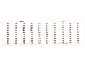 Ramka z oznacznikami 1x 301-400 209-711 /5szt./