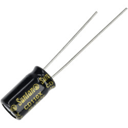 Suntan TS13DE2A100MSB0A0R 10uF 100V &#x2B;/-20% 6.3*11mm P:2.5mm Radial Alum Elec Cap