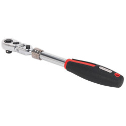 Sealey AK8983 Ratchet Wrench 3/8&quot;Sq Drive Flexi-Head Extendable Platinum Series